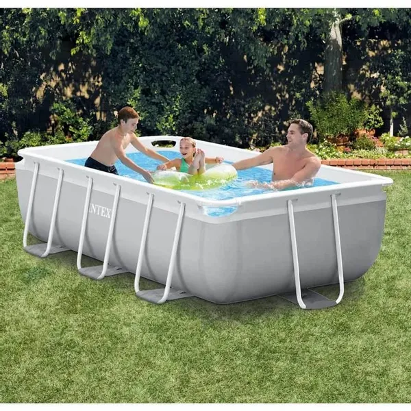 Intex Prism Frame Pool - 300 X 175 X 80 Cm - Met Filterpomp En Trap 4 Intex Prism Frame Pool - 300 X 175 X 80 Cm - Met Filterpomp En Trap - Afbeelding 2