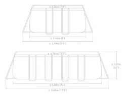 Intex Prism Frame Pool Greywood - 549 X 122 Cm – Met Filterpomp En Accessoires -Bestway Verkoopwinkel 26792gn zwembadformaat 1