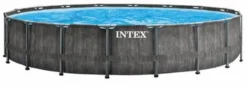 Intex Prism Frame Pool Greywood - 549 X 122 Cm – Met Filterpomp En Accessoires