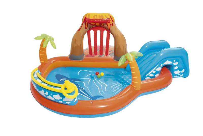 Bestway Lava Lagoon Play Center Kinderzwembad - 265 X 265 X 104 Cm 4 Bestway Lava Lagoon Play Center Kinderzwembad - 265 X 265 X 104 Cm - Afbeelding 2
