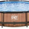 EXIT TOYS EXIT Wood Zwembad - 360 X 76 Cm - Met Filterpomp -Bestway Verkoopwinkel 571 1200 exit 30 12 12 10 int 1