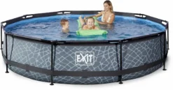 EXIT TOYS EXIT Stone Zwembad - 360 X 76 Cm - Met Filterpomp -Bestway Verkoopwinkel 626 1200 exit 30 12 12 00 int 3