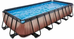 EXIT TOYS EXIT Wood Zwembad - 540 X 250 X 100 Cm - Met Zandfilterpomp En Trap -Bestway Verkoopwinkel 635 1200 exit 30 17 53 10 int 2