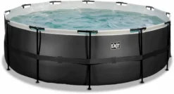 EXIT TOYS EXIT Black Leather Zwembad - 427 X 122 Cm - Met Zandfilterpomp En Trap -Bestway Verkoopwinkel 651 1200 exit 30 27 14 20 int 2