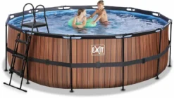 EXIT TOYS EXIT Wood Zwembad - 427 X 122 Cm - Met Zandfilterpomp En Trap -Bestway Verkoopwinkel 680 1200 exit 30 27 14 10 int 4