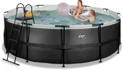 EXIT TOYS EXIT Black Leather Zwembad - 427 X 122 Cm - Met Zandfilterpomp En Trap -Bestway Verkoopwinkel 688 1200 exit 30 27 14 20 int 4