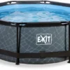EXIT TOYS EXIT Stone Zwembad - 244 X 76 Cm - Met Filterpomp -Bestway Verkoopwinkel 724 1200 exit 30 12 08 00 int 1