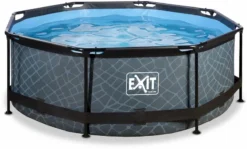 EXIT TOYS EXIT Stone Zwembad - 244 X 76 Cm - Met Filterpomp