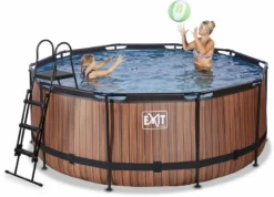EXIT TOYS EXIT Wood Zwembad - 360 X 122 Cm - Met Zandfilterpomp En Trap -Bestway Verkoopwinkel 867 1200 30.27.12.10 3