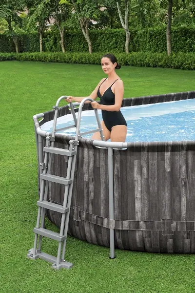 Bestway Power Steel Oval Zwembad - 610 X 366 X 122 Cm - Met Filterpomp En Accessoires - Afbeelding 4