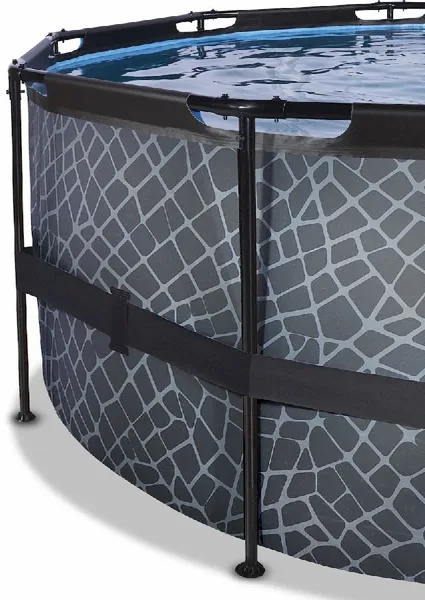 EXIT TOYS EXIT Stone Zwembad - 450 X 122 Cm - Met Zandfilterpomp En Trap 5 EXIT TOYS EXIT Stone Zwembad - 450 X 122 Cm - Met Zandfilterpomp En Trap - Afbeelding 3