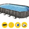 Bestway Power Steel Oval Zwembad - 732 X 366 X 122 Cm - Met Filterpomp En Accessoires -Bestway Verkoopwinkel bestway power steel oval zwembad 732 x 366 x 122 cm met filterpomp en accessoires