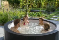 EXIT TOYS EXIT Leather Premium Opbouw Spa - 4-6 Persoons -Bestway Verkoopwinkel exit leather premium 6 opblaasbare spa sfeer tuin 2