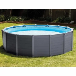 Intex Graphite Panel Pool - 478 X 124 Cm - Met Zandfilterpomp En Accessoires -Bestway Verkoopwinkel graphite panel