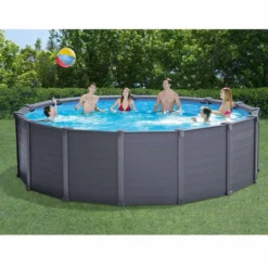 Intex Graphite Panel Pool - 478 X 124 Cm - Met Zandfilterpomp En Accessoires -Bestway Verkoopwinkel graphite panel pool1