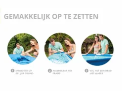 Intex Metal Frame Pool - 366 X 76 Cm - Met Filterpomp -Bestway Verkoopwinkel intex opzetinstructie 1 1