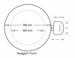 Intex Pure Spa Bubble Therapy Opblaasbare Spa - 6 Persoons -Bestway Verkoopwinkel intex bubbletherapy 6persoons afmetingen