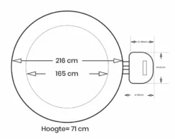 Intex Pure Spa Greywood Deluxe Opblaasbare Spa - 6 Persoons 25 Intex Pure Spa Greywood Deluxe Opblaasbare Spa - 6 Persoons -Bestway Verkoopwinkel intex greywood deluxe 6persoons afmetingen
