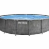 Intex Prism Frame Pool Greywood - 457 X 122 Cm – Met Filterpomp En Accessoires -Bestway Verkoopwinkel intex prism frame pool greywood 457 x 122 cm met filterpomp en accessoires