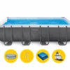 Intex Ultra Frame XTR Pool - 549 X 274 X 132 Cm - Met Zandfilterpomp En Accessoires -Bestway Verkoopwinkel intex ultra frame xtr pool 549 x 274 x 132 cm met zandfilterpomp en accessoires