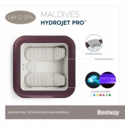 Bestway Lay-Z Spa Maldives HydroJet Pro Opblaasbare Spa - 7 Persoons 24 Bestway Lay-Z Spa Maldives HydroJet Pro Opblaasbare Spa - 7 Persoons -Bestway Verkoopwinkel maldives spa
